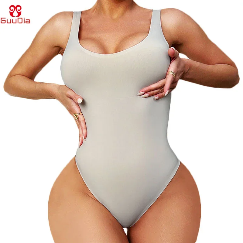 GUUDIA مثير ثونغ عميق U الرقبة - مراجعة Shapewear Bodysuit Firm وسعره
