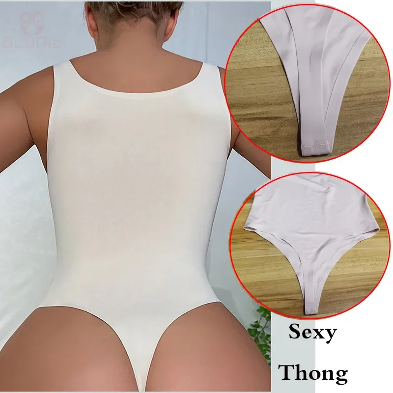 GUUDIA مثير ثونغ عميق U الرقبة - مراجعة Shapewear Bodysuit Firm وسعره