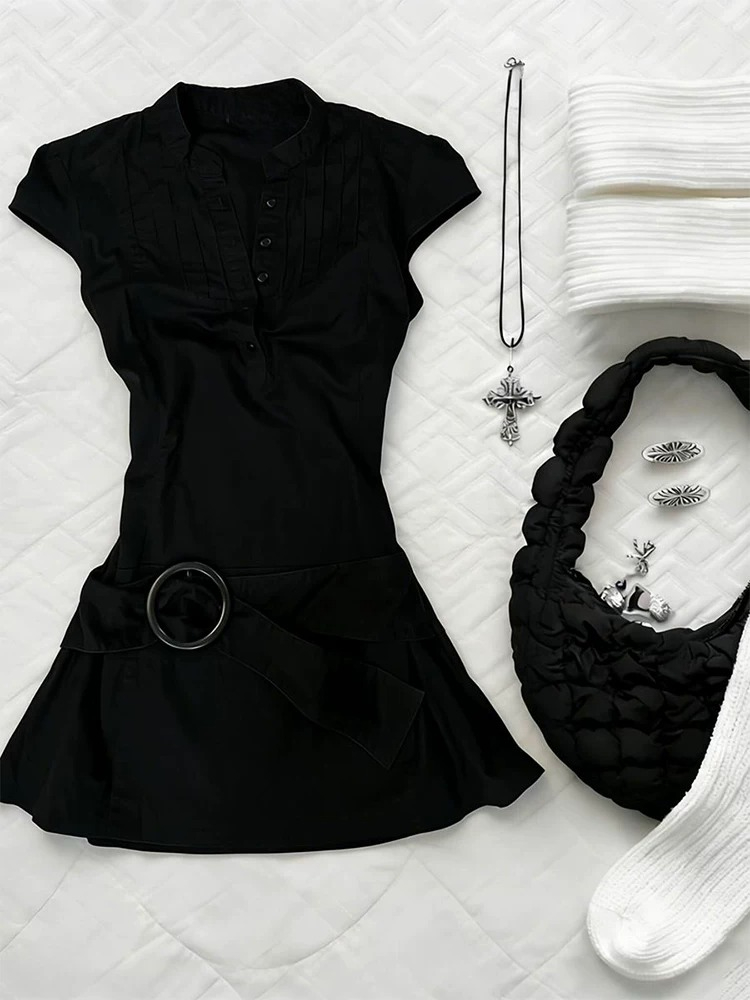 فستان حفلات أسود أنيق بتصميم ع - مراجعة Corset Waist Cinch وسعره